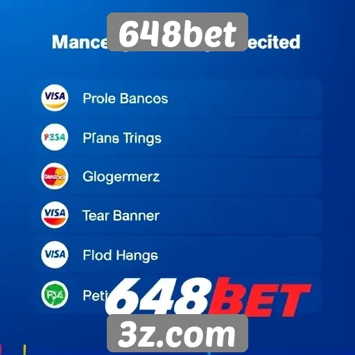 Métodos de pagamento oferecidos pela 648bet